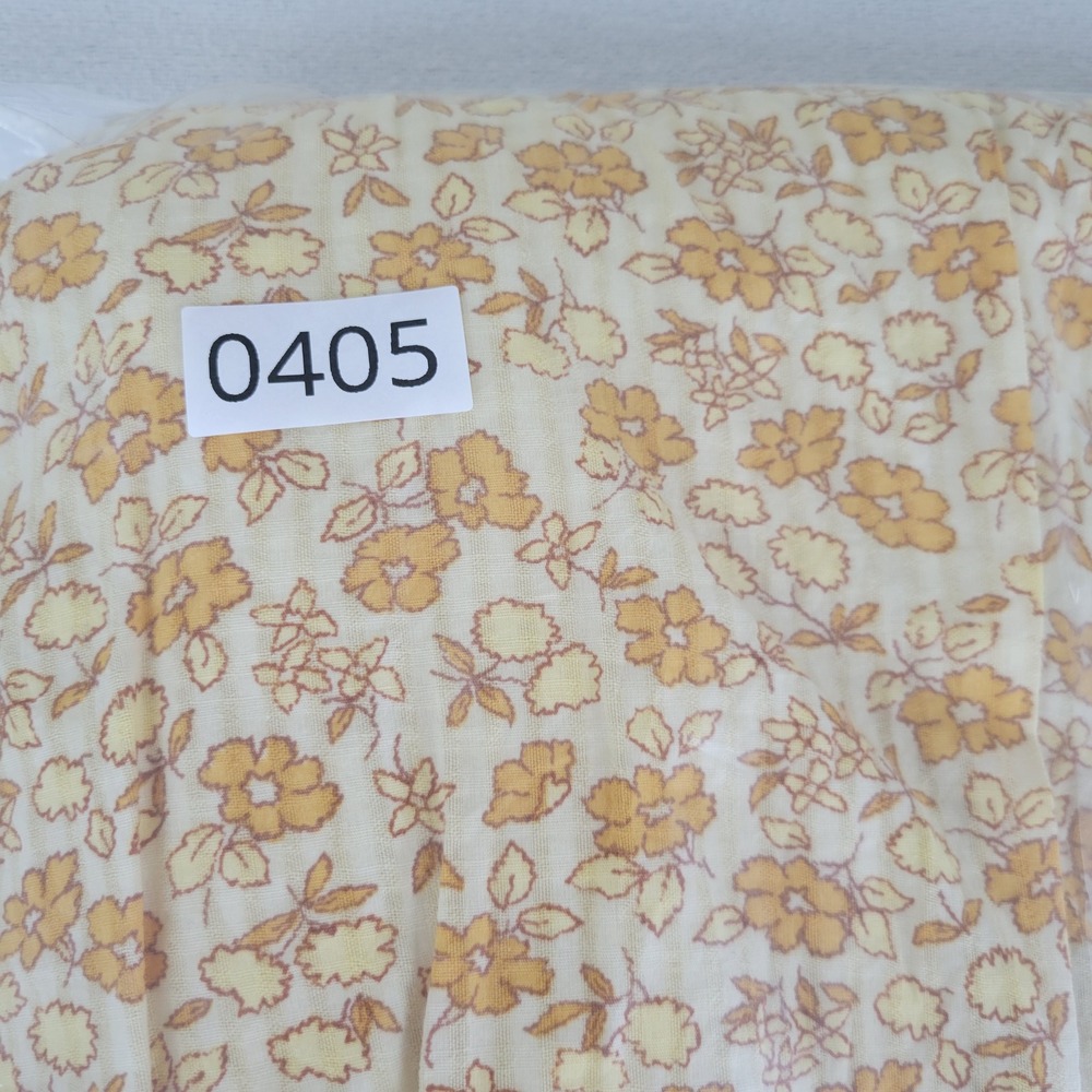 Madewell Yellow Floral Tiered Mini Dress Puff Sleeve Lace V-Neck Pockets Med - Picture 10 of 10